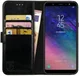 Rosso Element Samsung Galaxy A6 Plus Hoesje Book Cover Zwart afbeelding 1