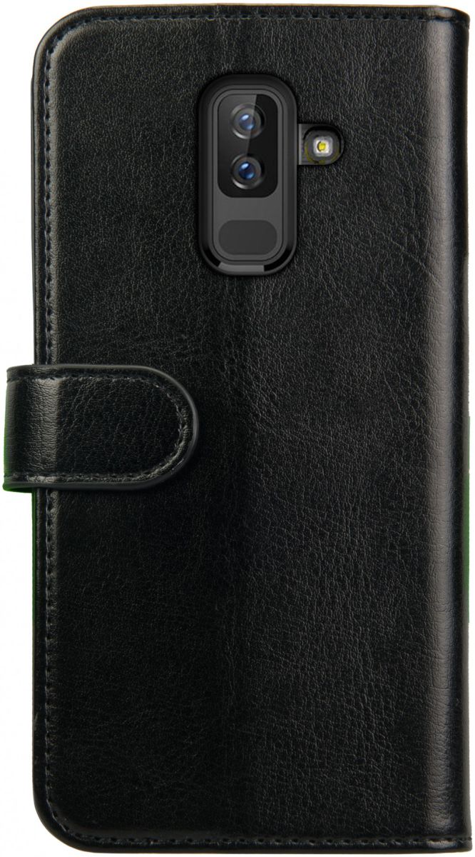 Rosso Element Samsung Galaxy A6 Plus Hoesje Book Cover Zwart afbeelding 2