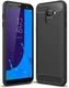 Samsung Galaxy J6 (2018) Geborsteld TPU Hoesje Zwart afbeelding 1