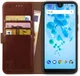 Rosso Element Wiko View 2 Pro Hoesje Book Cover Bruin afbeelding 1