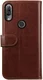 Rosso Element Wiko View 2 Pro Hoesje Book Cover Bruin afbeelding 4