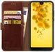 Rosso Element Wiko View 2 Hoesje Book Cover Bruin afbeelding 1