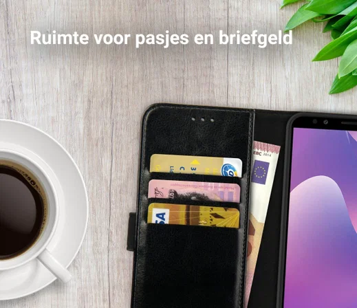 Rosso Element Huawei Y7 2018 Hoesje Book Cover Zwart afbeelding 8