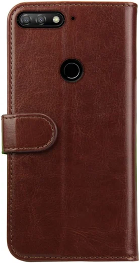 Rosso Element Huawei Y7 2018 Hoesje Book Cover Bruin afbeelding 4