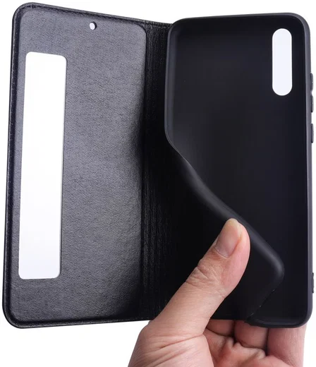 Huawei P20 Window View Hoesje Zwart afbeelding 3