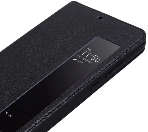 Huawei P20 Window View Hoesje Zwart afbeelding 6
