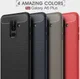 Samsung Galaxy A6 Plus Geborsteld TPU Hoesje Blauw afbeelding 4