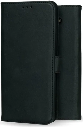 Rosso Deluxe Samsung Galaxy A6 Hoesje Echt Leer Book Case Zwart afbeelding 11