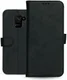 Rosso Deluxe Samsung Galaxy A6 Hoesje Echt Leer Book Case Zwart afbeelding 13