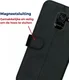 Rosso Deluxe Samsung Galaxy A6 Hoesje Echt Leer Book Case Zwart afbeelding 10