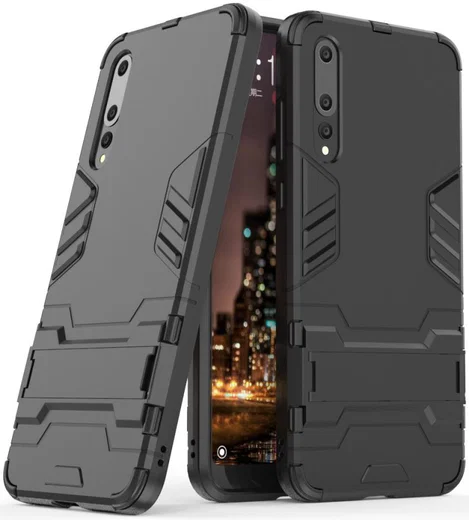 Huawei P20 Pro Hybride Hoesje Zwart afbeelding 1