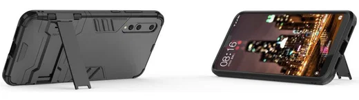 Huawei P20 Pro Hybride Hoesje Zwart afbeelding 7