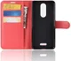 Wiko View Lite Lederen Portemonnee Stand Hoesje Rood afbeelding 3