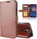 Nokia 7 Plus Lederen Portemonnee Stand Hoesje Bruin afbeelding 1