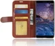 Nokia 7 Plus Lederen Portemonnee Stand Hoesje Bruin afbeelding 5