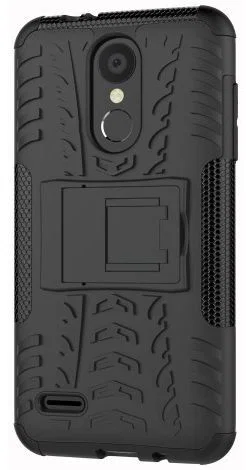 LG K9 Hybride Kickstand Hoesje Zwart afbeelding 1