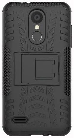LG K9 Hybride Kickstand Hoesje Zwart afbeelding 4