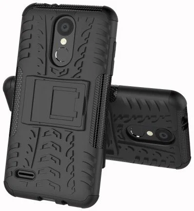 LG K9 Hybride Kickstand Hoesje Zwart afbeelding 7