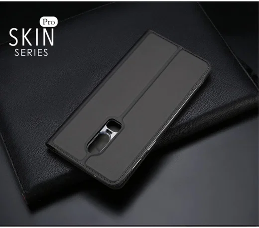 Dux Ducis OnePlus 6 Premium Bookcase Hoesje Grijs afbeelding 7