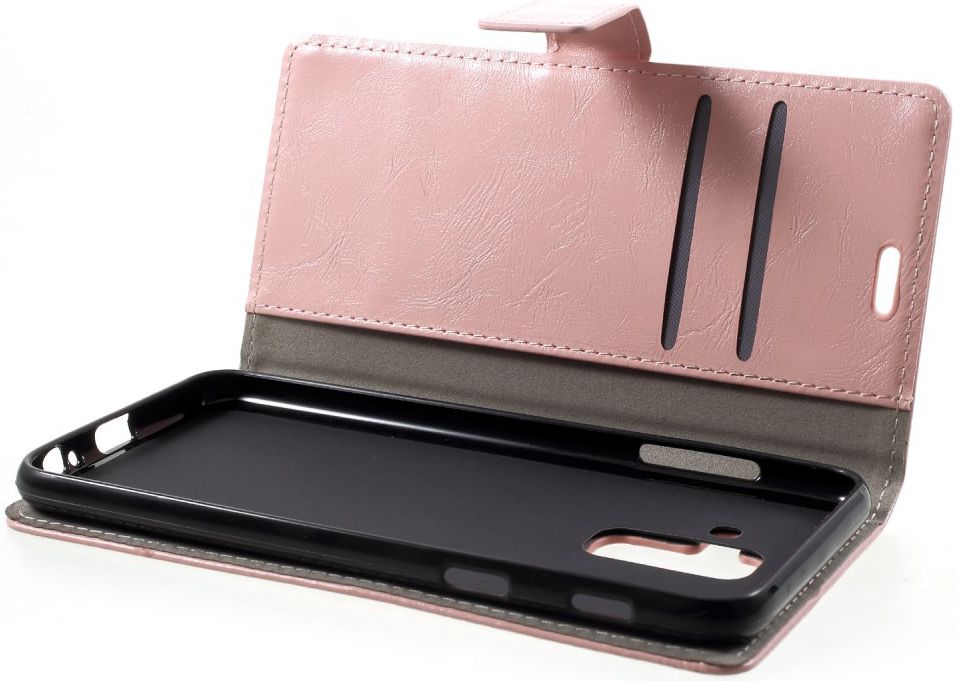 Samsung Galaxy A6 Hoesje met Kaarthouder Roze afbeelding 2
