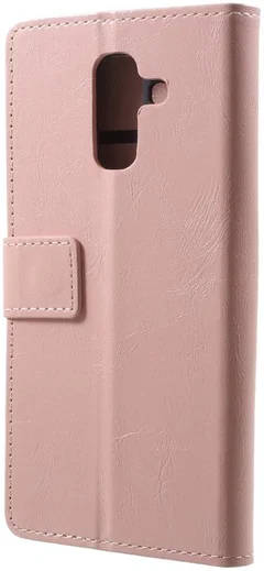 Samsung Galaxy A6 Hoesje met Kaarthouder Roze afbeelding 5
