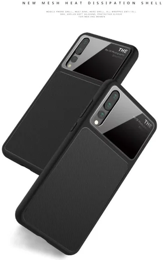 Huawei P20 Pro Tempered Glass TPU Hoesje Zwart afbeelding 6