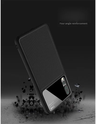 Huawei P20 Pro Tempered Glass TPU Hoesje Zwart afbeelding 12