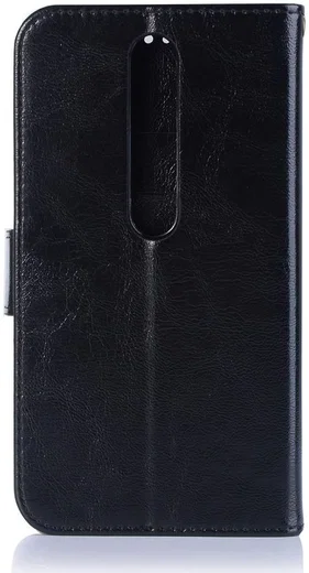 Nokia 6.1 / Nokia 6 (2018) Retro Portemonnee Hoesje Zwart afbeelding 4