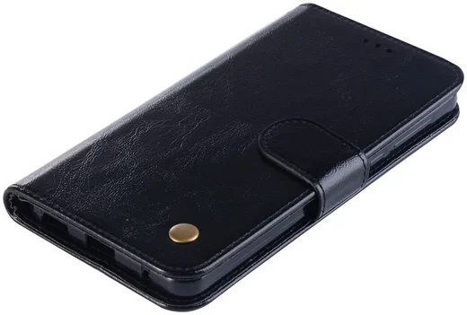 Nokia 6.1 / Nokia 6 (2018) Retro Portemonnee Hoesje Zwart afbeelding 6