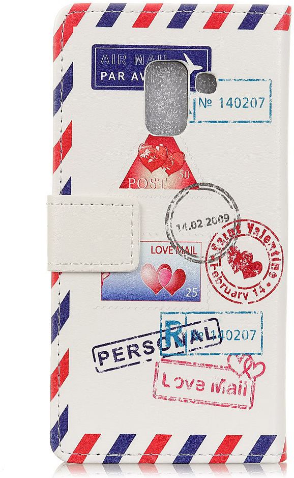 Samsung Galaxy A6 Portemonnee Hoesje met Love Mail Print afbeelding 9