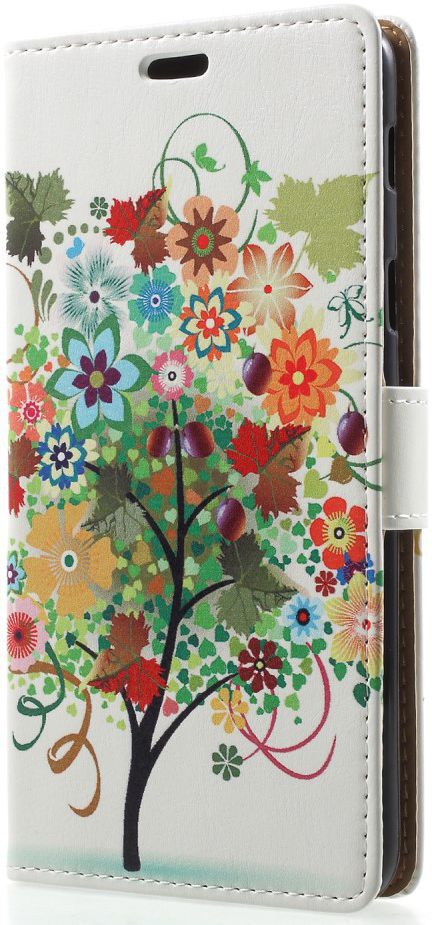 Samsung Galaxy A6 Lederen Portemonnee Hoesje met Tree Print afbeelding 7
