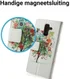 Samsung Galaxy A6 Lederen Portemonnee Hoesje met Tree Print afbeelding 2