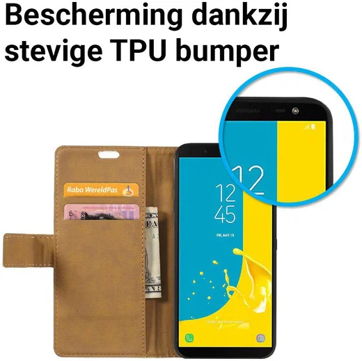 Samsung Galaxy J6 2018 Lederen Portemonnee Hoesje met Cute Owls Print afbeelding 6