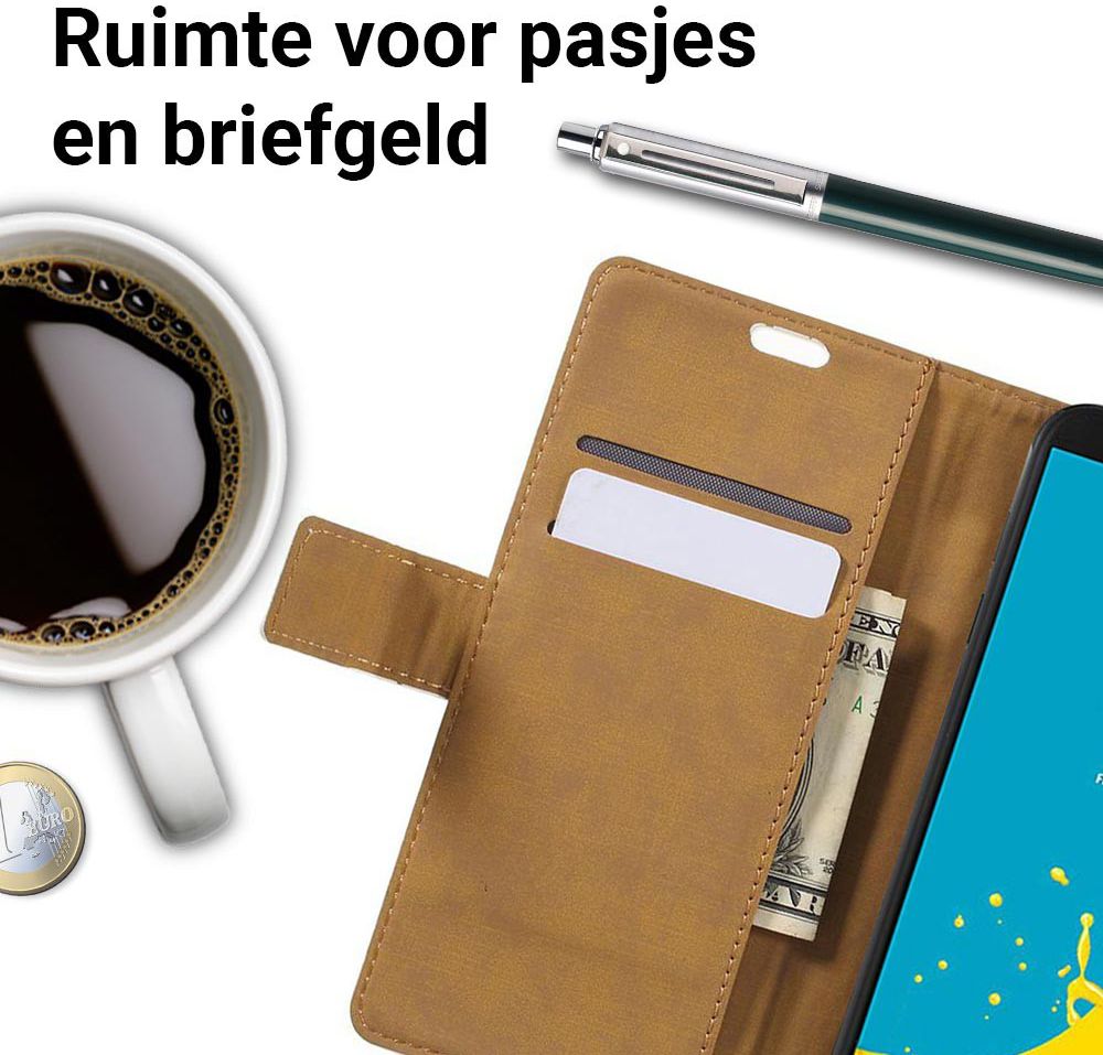 Samsung Galaxy J6 (2018) Lederen Portemonnee Hoesje Tree Print afbeelding 4