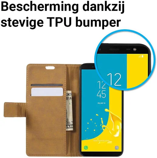 Samsung Galaxy J6 (2018) Lederen Portemonnee Hoesje Tree Print afbeelding 5