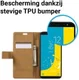 Samsung Galaxy J6 (2018) Lederen Portemonnee Hoesje Eiffeltoren Print afbeelding 5