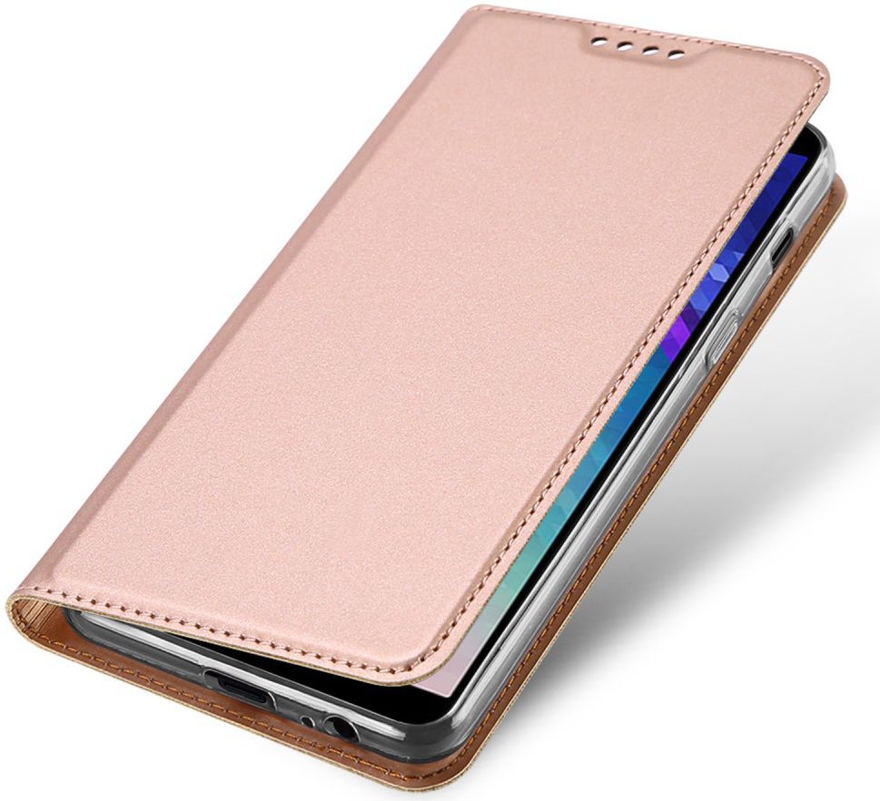 Dux Ducis Premium Book Case Samsung Galaxy A6 Hoesje Roze Goud afbeelding 1