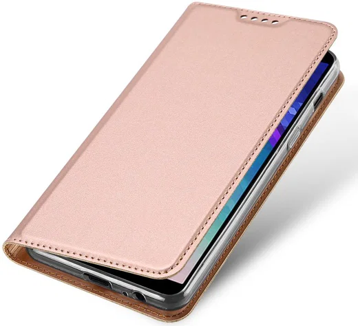 Dux Ducis Premium Book Case Samsung Galaxy A6 Hoesje Roze Goud afbeelding 1