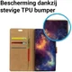 Samsung Galaxy A6 Lederen Wallet Stand Hoesje Zilver afbeelding 5