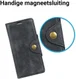 Samsung Galaxy A6 Lederen Wallet Book Case Zwart afbeelding 5