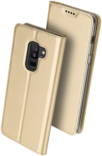 Dux Ducis Book Case Samsung Galaxy A6 Plus Hoesje Goud afbeelding 5