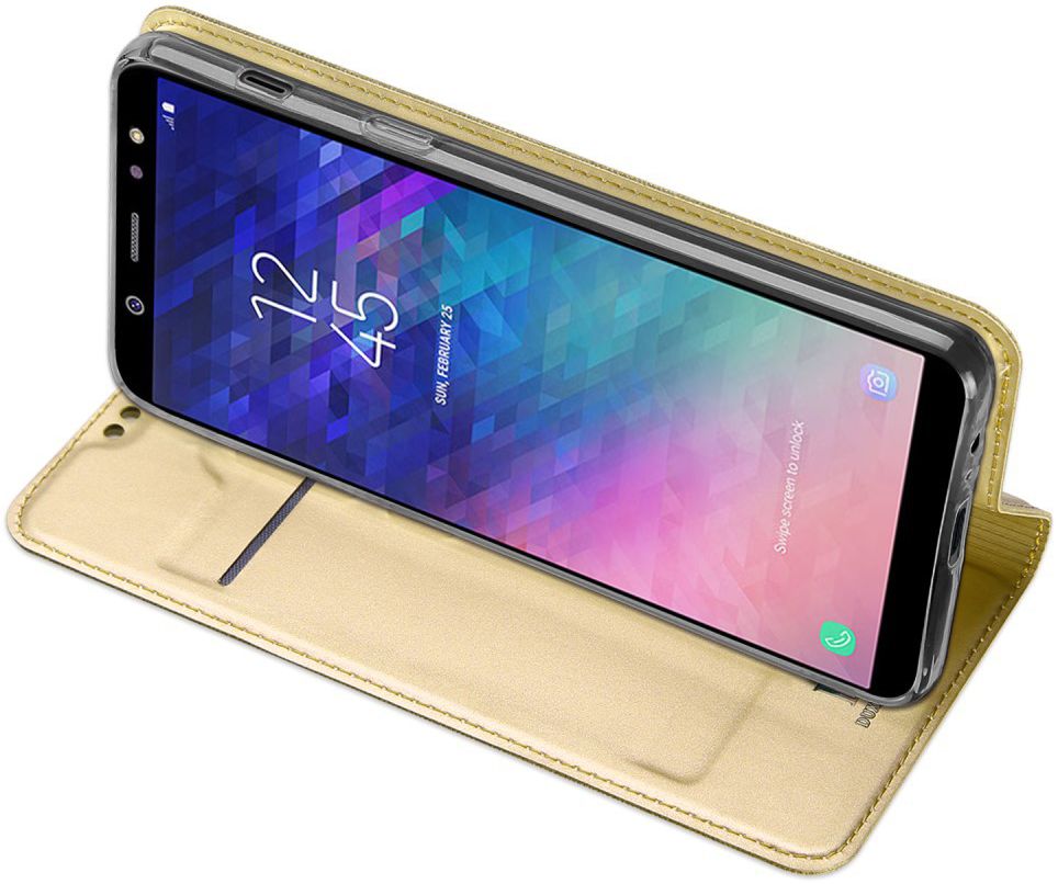 Dux Ducis Book Case Samsung Galaxy A6 Plus Hoesje Goud afbeelding 4