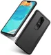 OnePlus 6 Hybride Back Cover Hoesje Transparant / Rood afbeelding 2