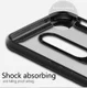 OnePlus 6 Hybride Back Cover Hoesje Transparant / Rood afbeelding 5