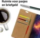 Samsung Galaxy A6 Plus Lederen Wallet Stand Hoesje Zwart afbeelding 3