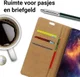 OnePlus 6 Lederen Wallet Stand Hoesje Zilver afbeelding 3