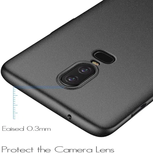 OnePlus 6 Sandstone Hoesje Zwart afbeelding 5