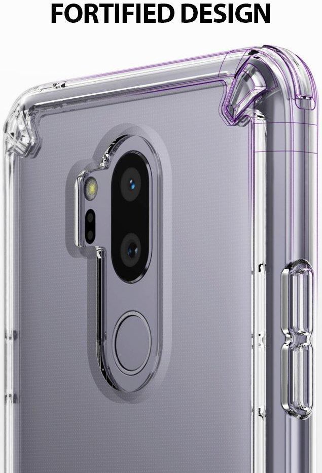 Ringke Fusion LG G7 ThinQ Hoesje Doorzichtig Orchid Purple afbeelding 5