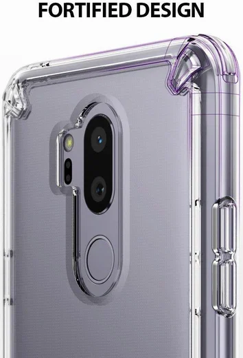Ringke Fusion LG G7 ThinQ Hoesje Doorzichtig Orchid Purple afbeelding 5