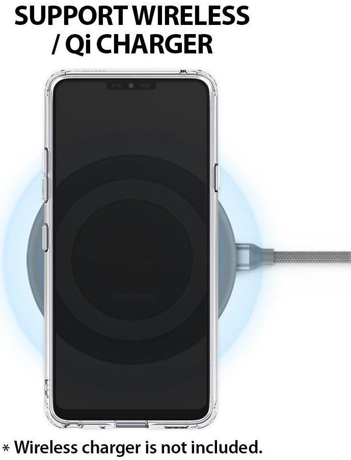 Ringke Fusion LG G7 ThinQ Hoesje Doorzichtig Orchid Purple afbeelding 8
